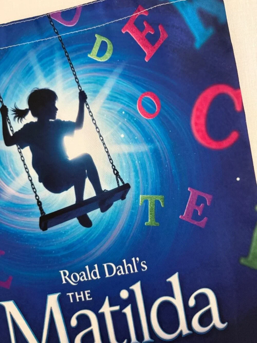 Matilda The Musical Tote Bag Roald Dahl Theater Broadway 15.5x13 NWT